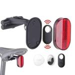 Bike Hidden Tracker Mount with Reflective Safety Taillight For AirTag/Samsung Galaxy SmartTag/Huawei Tag Holder(Black)