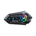 Motorcycle Helmet Waterproof Noise-reducing Headset(Hard Mic)