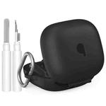 For Beats Powerbeats Pro 2 AhaStyle WG179 Silicone Integrated Protective Case With 2 Brushes(Black)