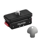 Flymile Magnetic Quick-Release Base 1/4 Inch Thread Foldable Extension Kit for Insta360 Ace Pro 2/Ace Pro/Ace/X5/X4/X3/X2(Black)