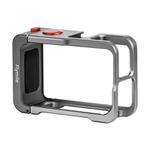 For DJI Osmo Action 5 Pro/4/3 Flymile Metal Protective Cage with Cold Shoe Mount(Metal Color)