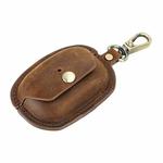 For Sony WF-1000XM5 CONTACTS FAMILY CF1183 Leather Hook Portable Earphone Case(Coffee)
