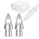 2pcs AhaStyle WG155 Replaceable Durable Metal Pen Tip, For Apple Pencil Pro / USB-C / 2 / 1