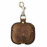 For Airpods 3 CONTACTS FAMILY CF1142 Hook Portable Anti Drop Bluetooth Earphone Leather Case(Coffee)