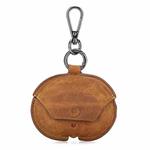 For Beats Studio Buds CONTACTS FAMILY CF1136A Leather Portable Bluetooth Earphone Protective Case(Brown)