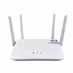 European / Asian / African Edition 4G CPE Wireless SIM Card LTE Router Wi-Fi 6 Wireless Hotspot, EU Plug(White)
