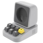 For Apple Watch Typewriter Style Stand Wireless Charging Silicone Base(Gray)