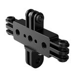 2 Card To 3 Card Aluminum Alloy 3 Station Live Streaming Stand Action Camera Multi Functional Expansion Adapter Accessory