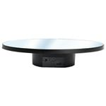 Multi-purpose Mirror Electric Rotating Disc Battery / USB Powered Photography Live Display Stand, Size: 25cm Black