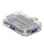 3 In 1 USB HUB Multi Port Hub Computer Converter, Color: BX3C White