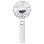 WT25 Handheld Fan With Lanyard Clip USB Desktop Silent Rechargeable Fan(White)