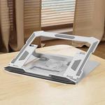 Carbon Steel Laptop Tablet Stand Holder Foldable Desktop Riser With 360-Degree Rotation, Spec: Laptop Silver