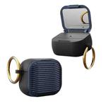 For Airpods Pro / Pro 2 Beauty Mirror Phone Holder Earphone Case(Glitter Blue)