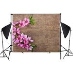 1.25m x 0.8m Wood Grain 3D Simulation Flower Branch Photography Background Cloth(MB20)