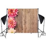 1.25m x 0.8m Wood Grain 3D Simulation Flower Branch Photography Background Cloth(MB23)
