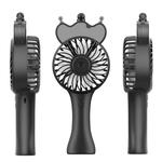 USB Portable Handheld Spray Fan Mini Desktop Fan(Black)