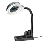 5X-10X Desktop A808LED Magnifying Glass Desk Lamp Welding Illuminator, Plug Type: UK Plug