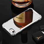 For iPhone XR Luxury Plating Mirror Acrylic TPU Case(Silver)