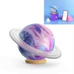 Music Planet Shape Bluetooth Speaker Wireless Mini Retro Small Speaker, Color:Purple Nebula