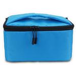 Water-resistant DSLR Padded insert Case Waterproof Zipper Removable Partition Camera Bags(Blue)