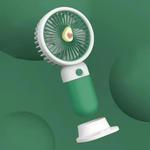 Handheld Phone Holder Small Fan USB Charging Mini Electric Fan (Green)