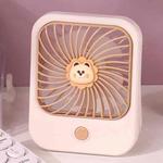 Portable Handheld Mini Fan USB Desktop Fan (White)