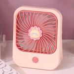 Portable Handheld Mini Fan USB Desktop Fan (Pink)