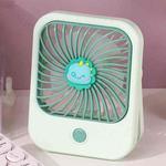 Portable Handheld Mini Fan USB Desktop Fan (Green)