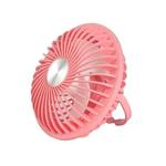 Desktop Electric Fan USB Charging Portable Fan(Pink)
