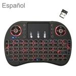 Support Language: Spanish i8 Air Mouse Wireless Backlight Keyboard with Touchpad for Android TV Box & Smart TV & PC Tablet & Xbox360 & PS3 & HTPC/IPTV