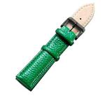 CAGARNY Simple Fashion Watches Band Black Buckle Leather Watch Band, Width: 20mm(Green)
