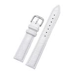 Calfskin Detachable Watch Leather Watch Band, Specification: 14mm (White)