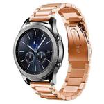 Stainless Steel Wrist Watch Band for Samsung Gear S3 22mm(Rose Gold)