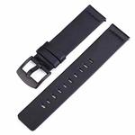 Smart Watch Black Buckle Leather Watch Band for Apple Watch / Galaxy Gear S3 / Moto 360 2nd, Specification: 24mm(Black)