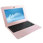 F5 Laptop, 10.1 inch, 1GB+8GB, Android 6.0 OS,  Allwinner A33 Quad Core 1.8GHz CPU, Support SD Card & Bluetooth & WiFi & RJ45, US Plug (Pink)