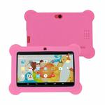 Q88 Kids Education Tablet PC, 7.0 inch, 512MB+8GB, Android 4.4 Allwinner A33 Quad Core, WiFi, Bluetooth, OTG, FM, Dual Camera, with Silicone Case (Pink)