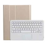 AW11-A Detachable Lambskin Texture Ultra-thin TPU Bluetooth Keyboard Leather Tablet Case with Touchpad & Stand For Huawei MatePad 11 2021(Gold)
