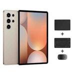 Pad 9 Pro 10.1 inch 4G LTE Tablet PC Combo Set, 4GB+32GB, Android 10 MT6755 Octa Core, with Keyboard / Mouse / Leather Case, AU Plug (Gold)