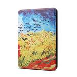 Van Gogh Oil Painting Pattern Horizontal Flip PU + TPU Leather Protective Case for Amazon Kindle Paperwhite 4 (2018), with Sleep & Wake-up Function