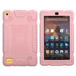 Full Coverage Silicone Shockproof Case for Amazon Kindle Fire HD 8 (2017)(Rose Gold)