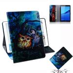 Oil Owl Pattern Horizontal Flip Leather Case for Huawei MediaPad M5 Lite 8 / Honor Tab 5, with Holder & Card Slot & Wallet