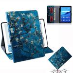 Apricot Blossom Pattern Horizontal Flip Leather Case for Huawei MediaPad T5, with Holder & Card Slot & Wallet