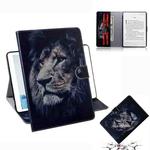 Lion Pattern Horizontal Flip Leather Case for Amazon Kindle Paperwhite 4 (2018) / 3 / 2 / 1, with Holder & Card Slot & Wallet