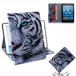 Tiger Pattern Horizontal Flip Leather Case for Amazon Kindle Fire HD 8 2015/2016/2017/2018, with Holder & Card Slot & Wallet