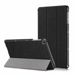 Custer Painted 3-folding Holder Tablet PC Leather Case For Honor Pad 7 10.1inch/X8/X8 Lite(Black)