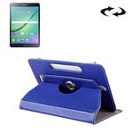 8 inch Tablets Leather Case Crazy Horse Texture 360 Degrees Rotation Protective Case Shell with Holder for Galaxy Tab S2 8.0 T715 / T710, Cube U16GT, ONDA Vi30W, Teclast P86(Blue)