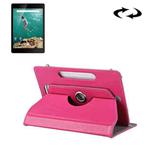 9 inch Tablets Leather Case Crazy Horse Texture 360 Degrees Rotation Protective Case Shell with Holder for ONDA V891w, Ramos i9s Pro & Win8, Colorfly i898W & i898A(Magenta)