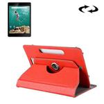 9 inch Tablets Leather Case Crazy Horse Texture 360 Degrees Rotation Protective Case Shell with Holder for ONDA V891w, Ramos i9s Pro & Win8, Colorfly i898W & i898A(Red)
