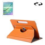 10 inch Tablets Leather Case Crazy Horse Texture 360 Degrees Rotation Protective Case Shell with Holder for Asus ZenPad 10 Z300C, Huawei MediaPad M2 10.0-A01W, Cube IWORK10(Orange)