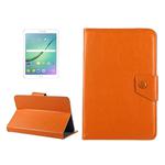 10 inch Tablets Leather Case Crazy Horse Texture Protective Case Shell with Holder for Asus ZenPad 10 Z300C, Huawei MediaPad M2 10.0-A01W, Cube IWORK10(Orange)